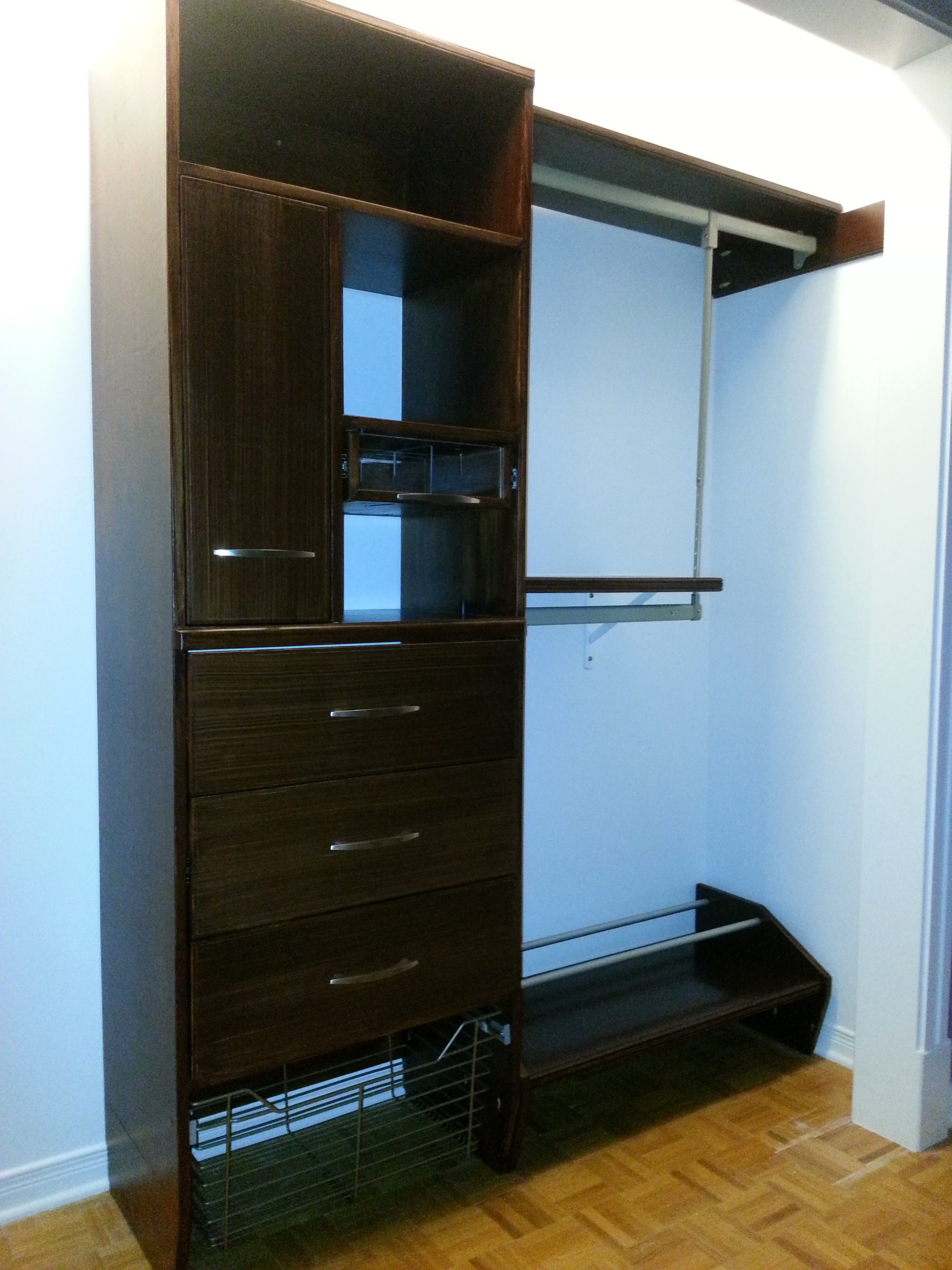 Right side of the closet